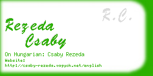 rezeda csaby business card